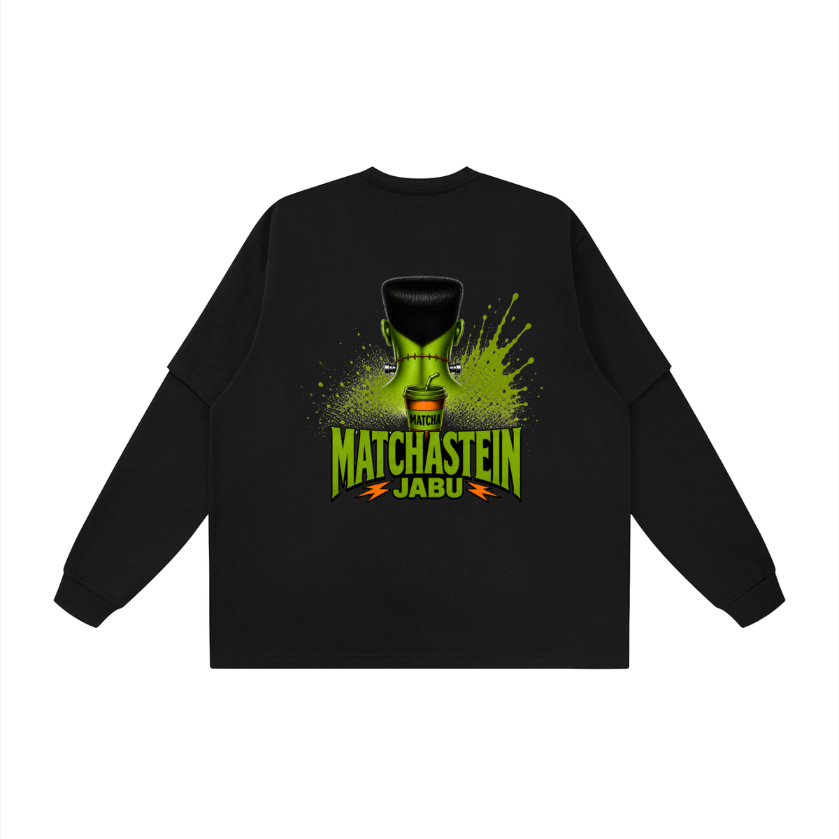 Matchastein Monster Graphic Layered Oversized T-Shirt
