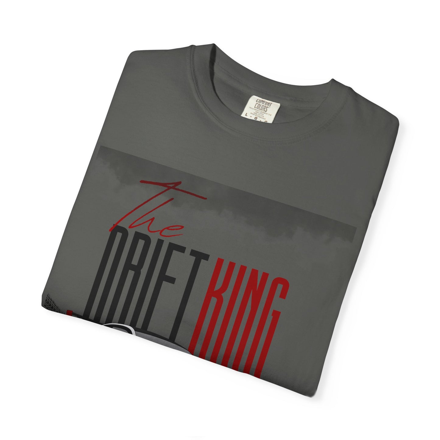 ✅ AU/NZ/Comfort Colours 1717, Drift King Unisex Garment-Dyed T-Shirt - Perfect for Car Enthusiasts and Motorsports Fans