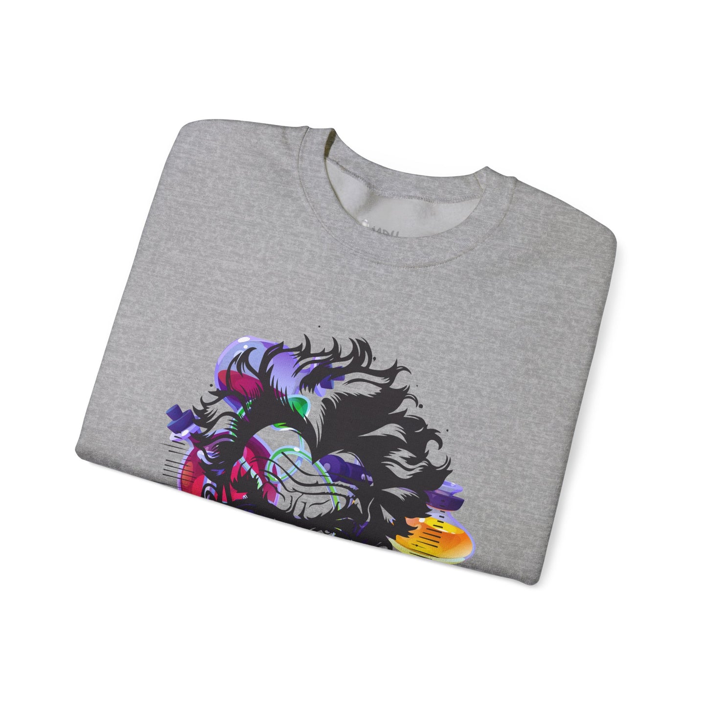 ✅ AU/NZ Mad Scientist Crewneck Sweatshirt – Unisex Heavy Blend™ with Colorful Lab Design MAD