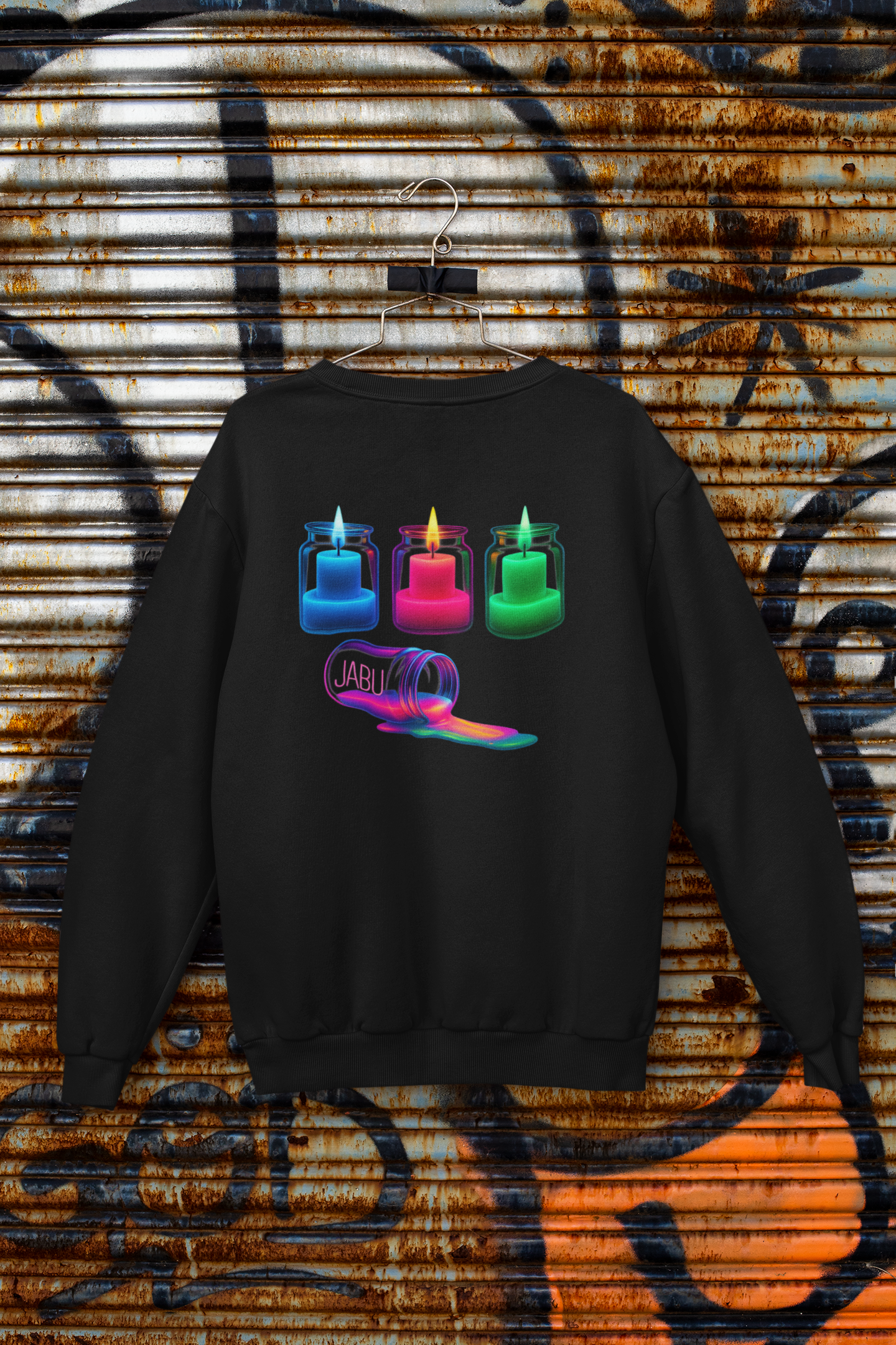 Neon Flames Sweatshirt