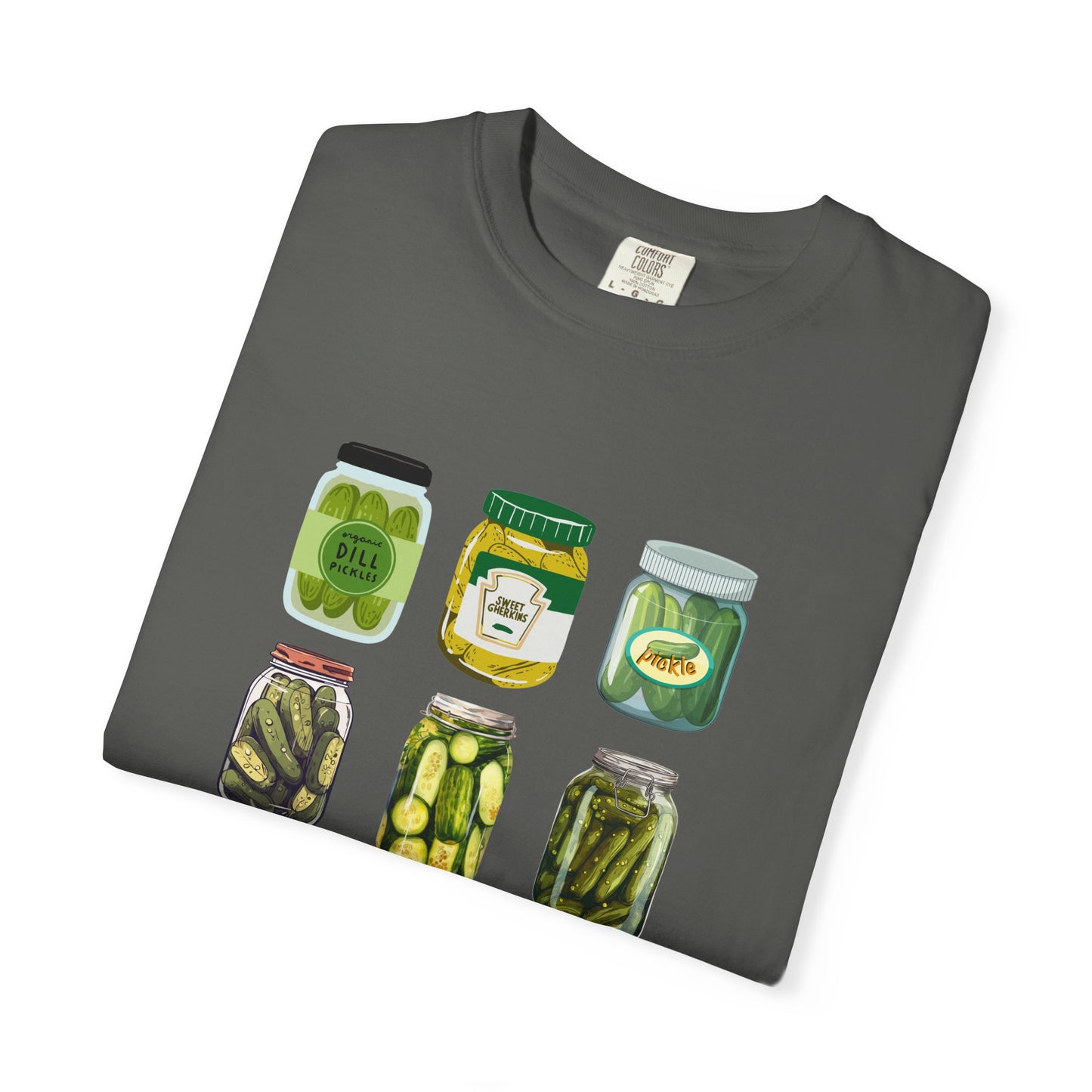 ✅ AU/NZ Fun Farmer's Market T-Shirt - Dill Pickle and Cucumber Design PICKLES