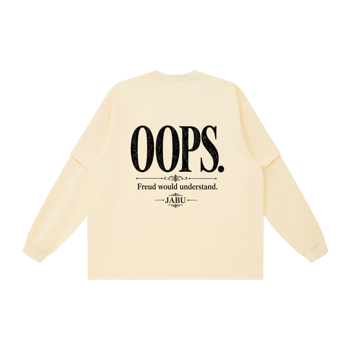 Freudian Slip Graphic Layered Oversized T-Shirt