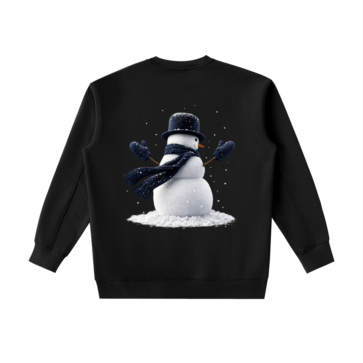 Fashion Season Snowman Graphic Heavyweight Crewneck Sweatshirt