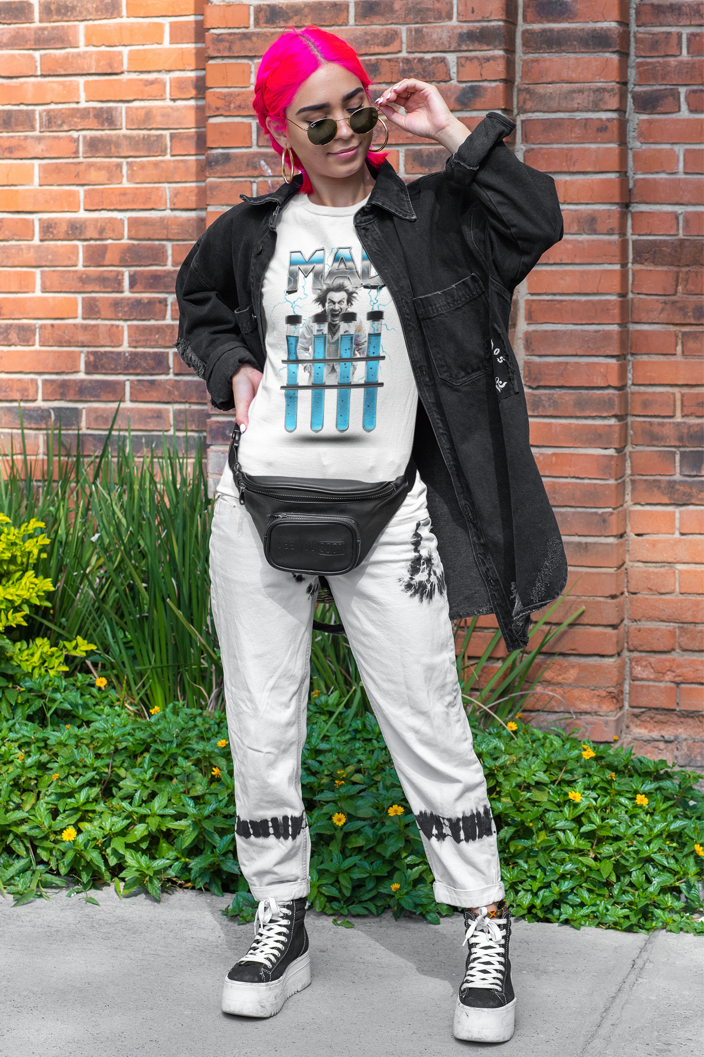 ✅ AU/NZ-As Colour 5001-MAD/TOXIC Graphic Tee, Science Shirt, Quirky Top, Fun Chemistry Apparel, Unisex Adult T-Shirt, MAD SCIENTIST!