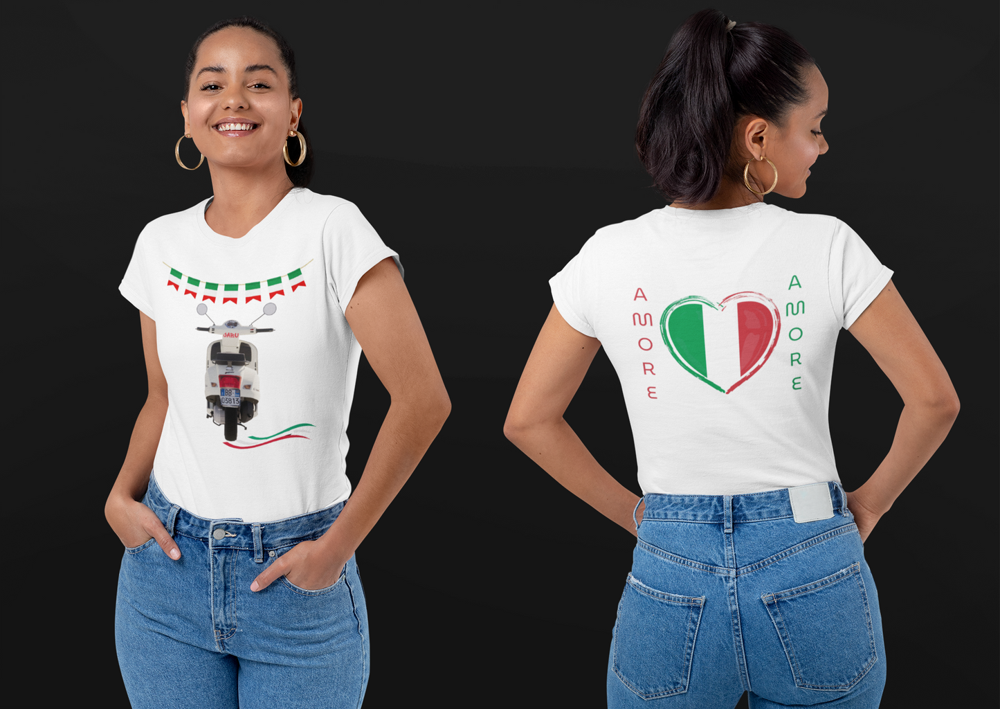 ✅ AU/NZ Comfort Colours 1717, Italian Heritage Unisex T-Shirt - Amore Graphic Design Vespa