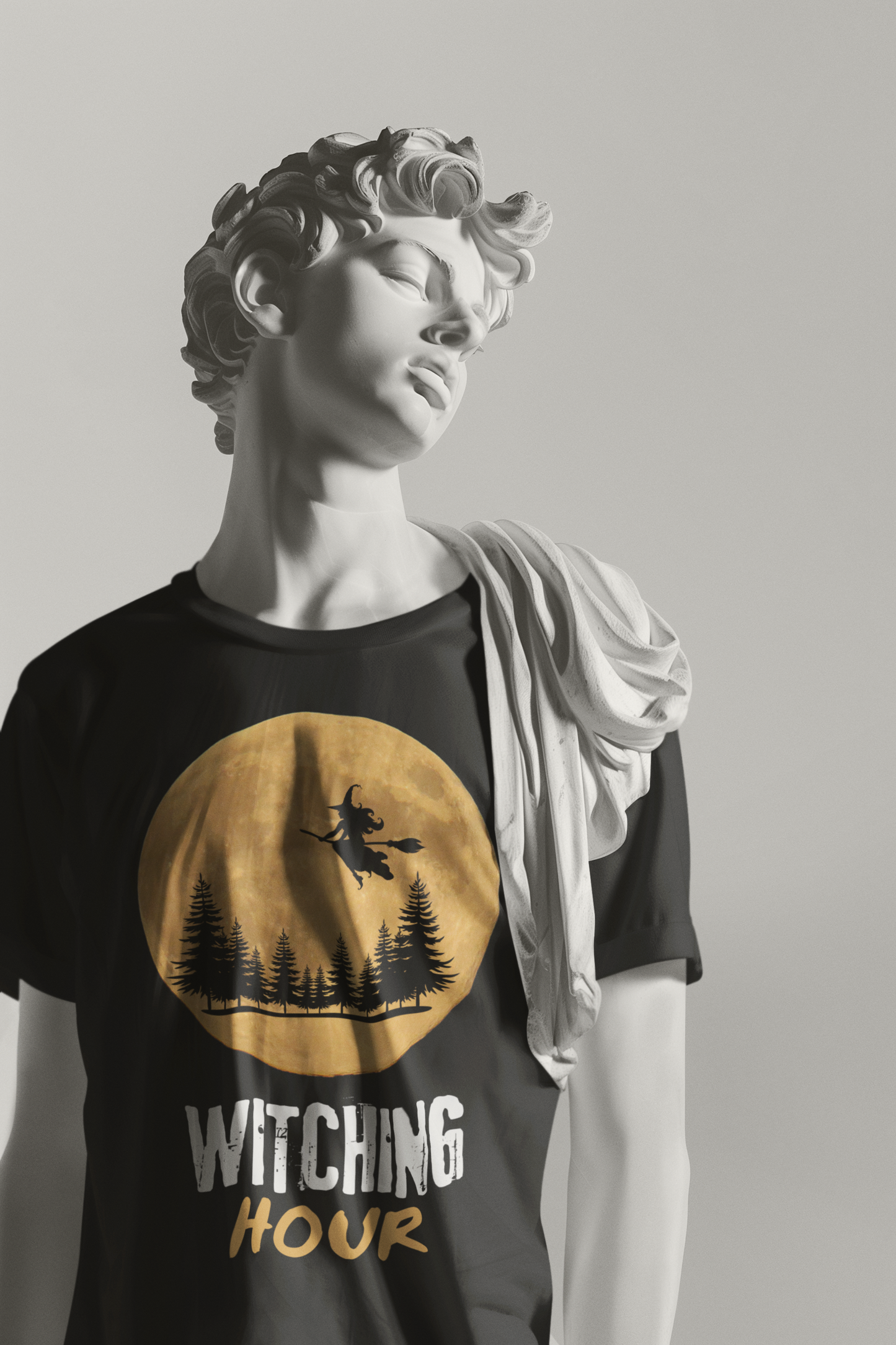 ✅ AU/NZ/Comfort Colours 1717, Witching Hour Unisex Garment-Dyed T-Shirt – Spooky Moonlight Vibes for Halloween Lovers, HOWL!