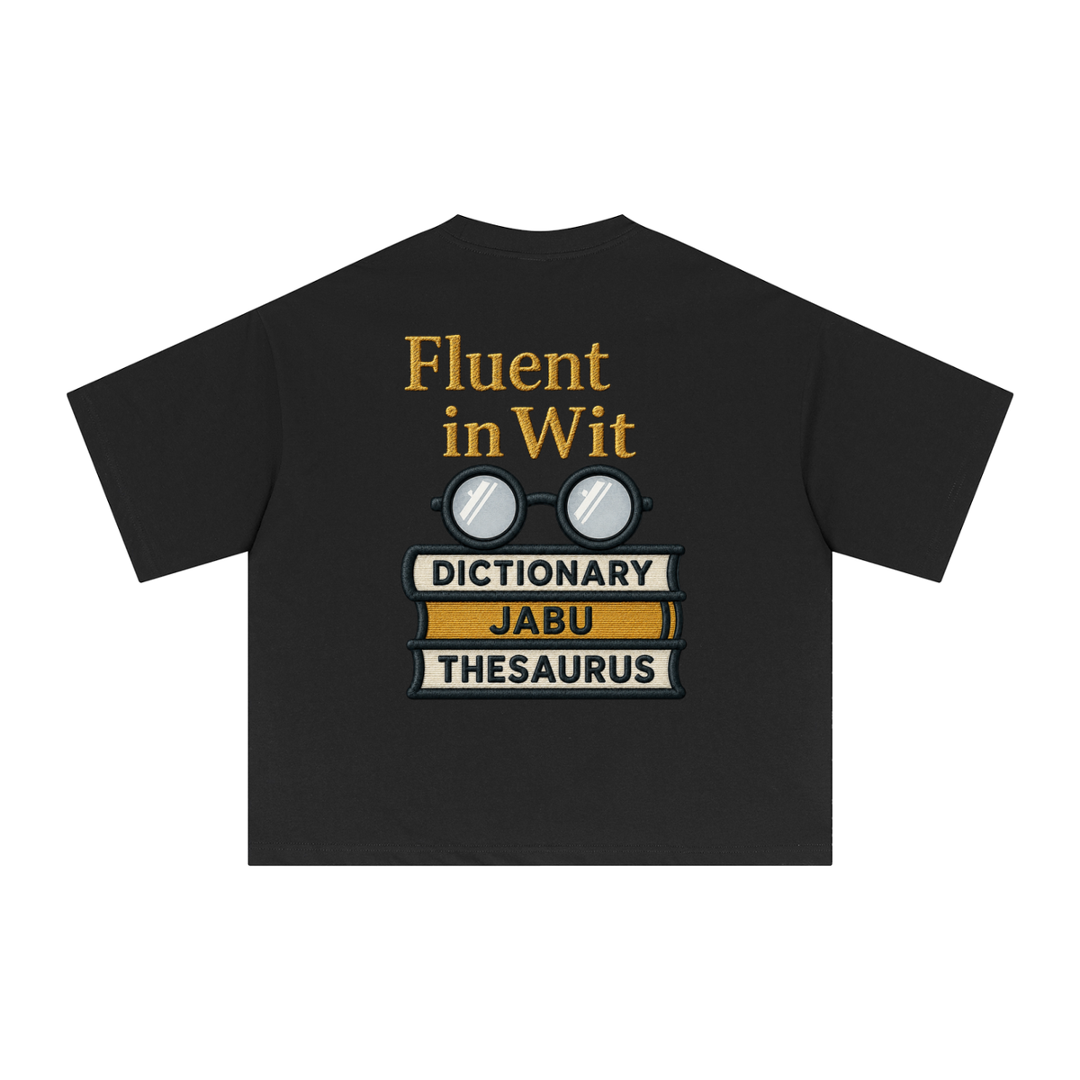 Fluent in Wit Graphic Oversized T Shirt