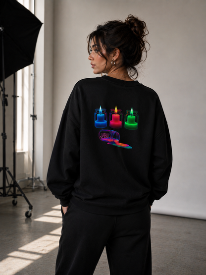 Neon Flames Sweatshirt