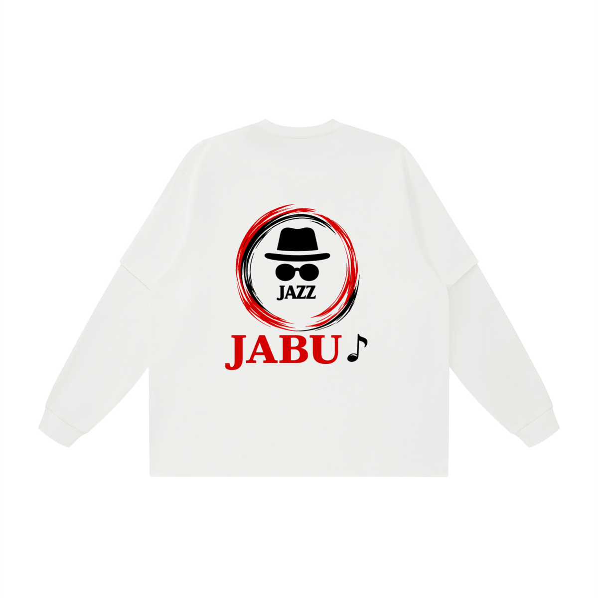 Jazz Style Groove Graphic Layered Oversized T Shirt