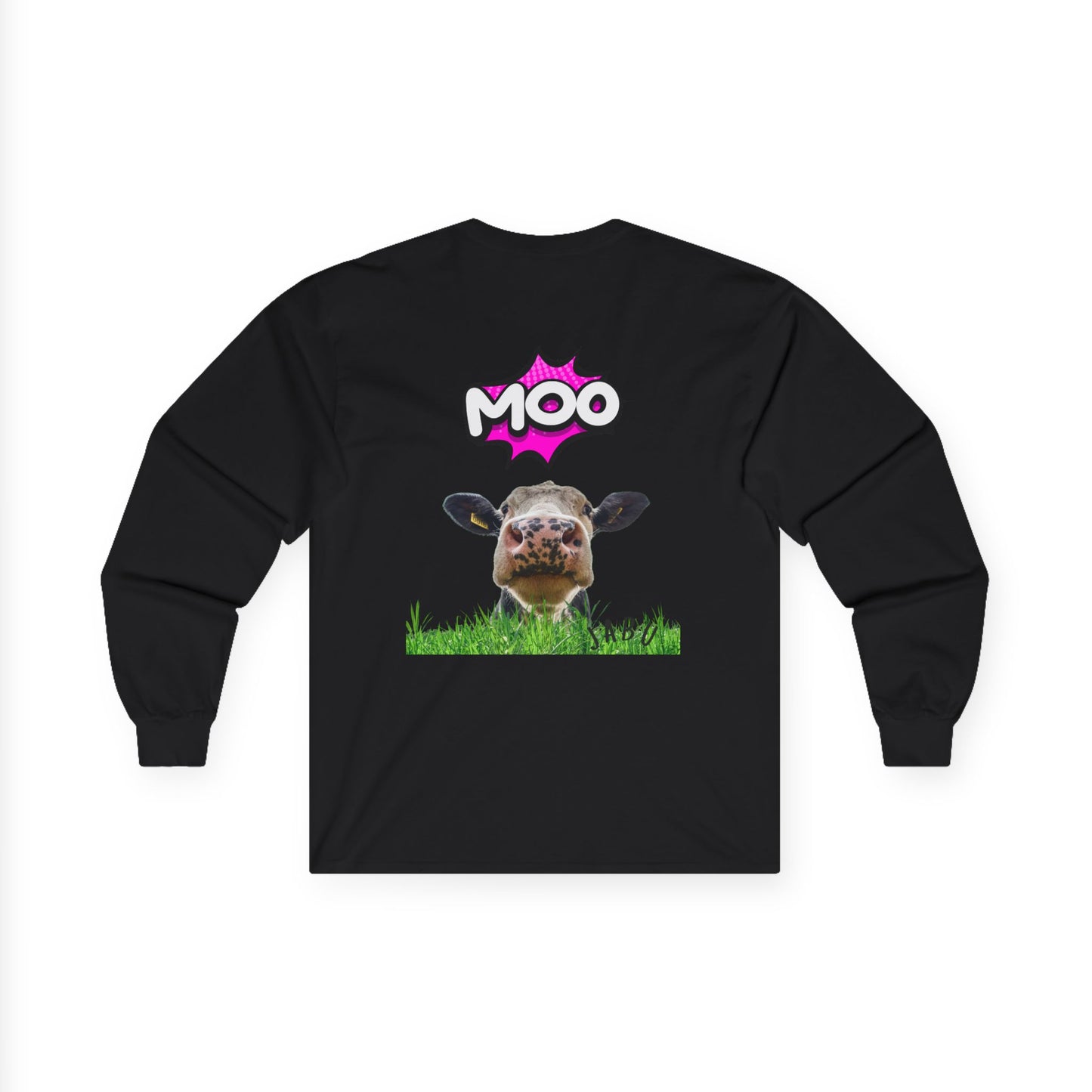 ✅ AU/NZ-MOO-Themed Long Sleeve Tee, Cow Lover Gift, Animal Apparel, Funny Farm Shirt, Unisex Casual Wear