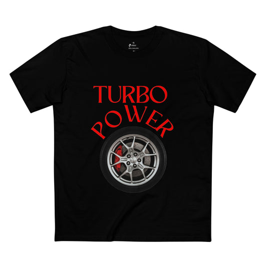 ✅ AU/NZ, As Colour 5001 Turbo Power Adult Tee for Car Enthusiasts, Funny Auto Shirt, Gift for Motorheads, Racing Apparel, Classic Car Lover's Tee