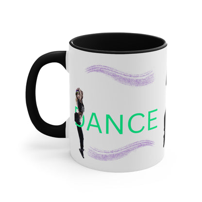 ✅  AU/NZ Colorful Accent Mugs, 11oz Dance Power