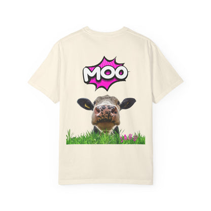 ✅ Playful Cow Graphic Unisex T-Shirt - "MOO" Casual Tee