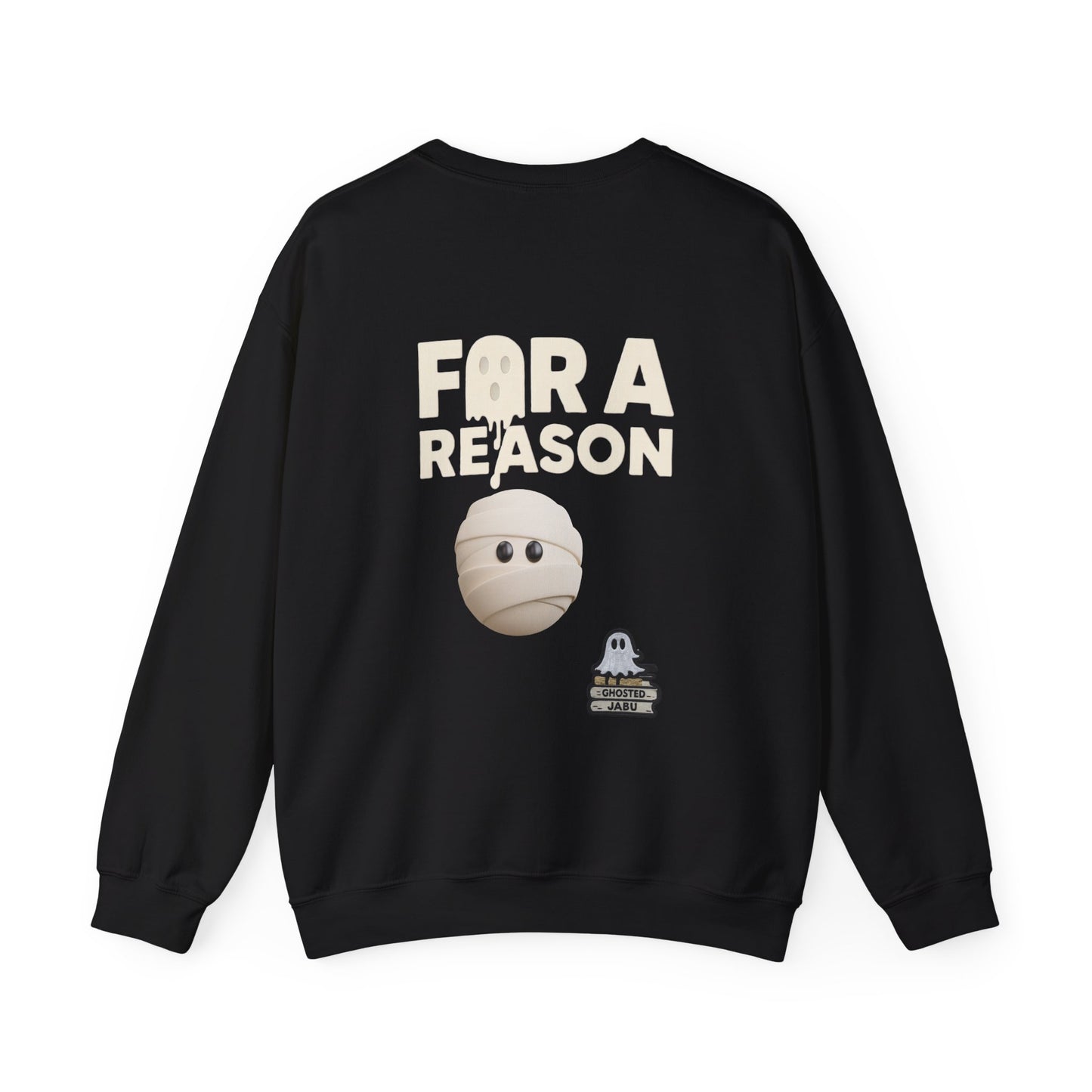 ✅ AU/NZ Ghosted Crewneck Sweatshirt - Perfect for Halloween, Cozy Casual Wear, Gift for Ghost Lovers, Spooky Night Out