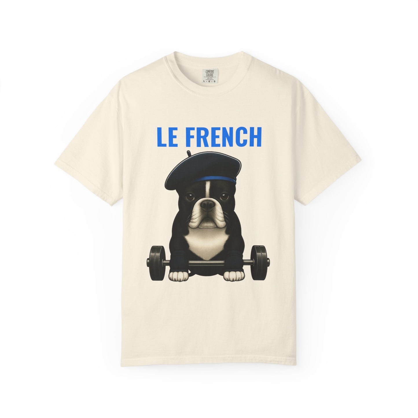 JABU GRIND – LE FRENCH: A Fun, Dog-Loving Gym Tee for NZ & AU Humans JABU© • JustAboutBeingU®