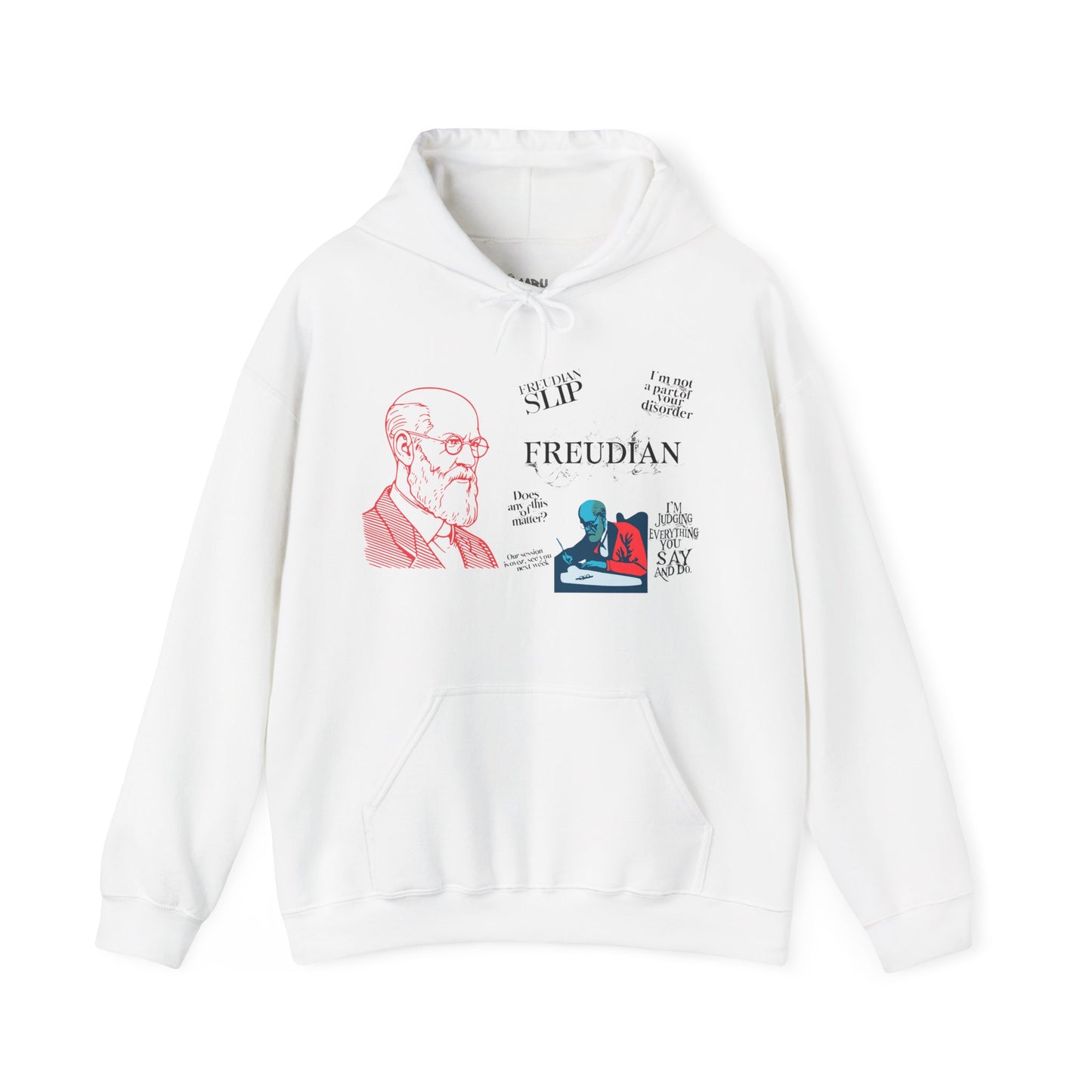 ✅ AU/NZ Freudian Unisex Hooded Sweatshirt - Funny Psychological Humor & Therapy Gift for Psychiatrists or Psychologists!