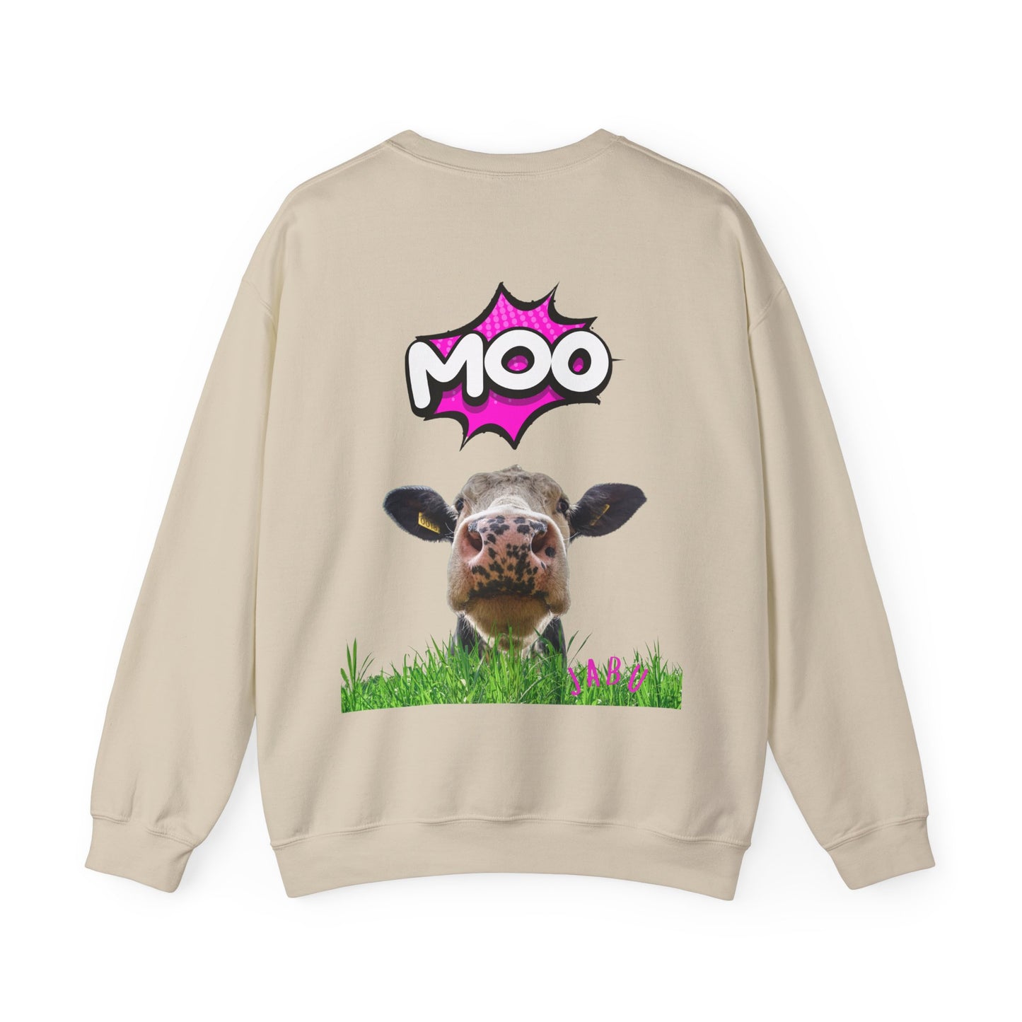 ✅ AU/NZ Funny Cow Moo Sweatshirt - Unisex Heavy Blend Crewneck MOO