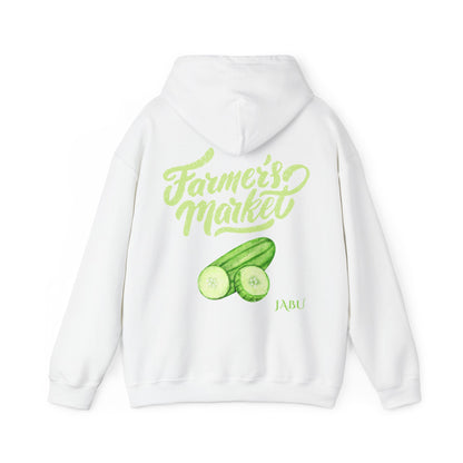 ✅ AU/NZ Farmer's Market Hoodie – Unisex Heavy Blend™ Sweatshirt with Pickle Design