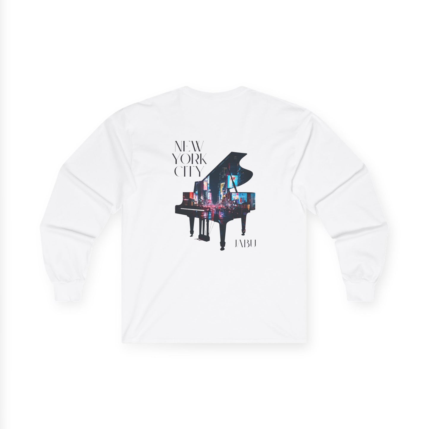 ✅ AU/NZ New York City Style Long Sleeve Tee, Unisex Graphic Shirt, Perfect for Piano Jazz Lovers, NYC Enthusiasts, Casual Wear