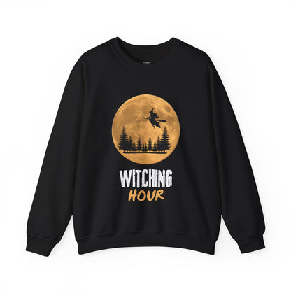 ✅ AU/NZ Witching Hour & Howl Unisex Crewneck Sweatshirt - Spooky Halloween Vibe