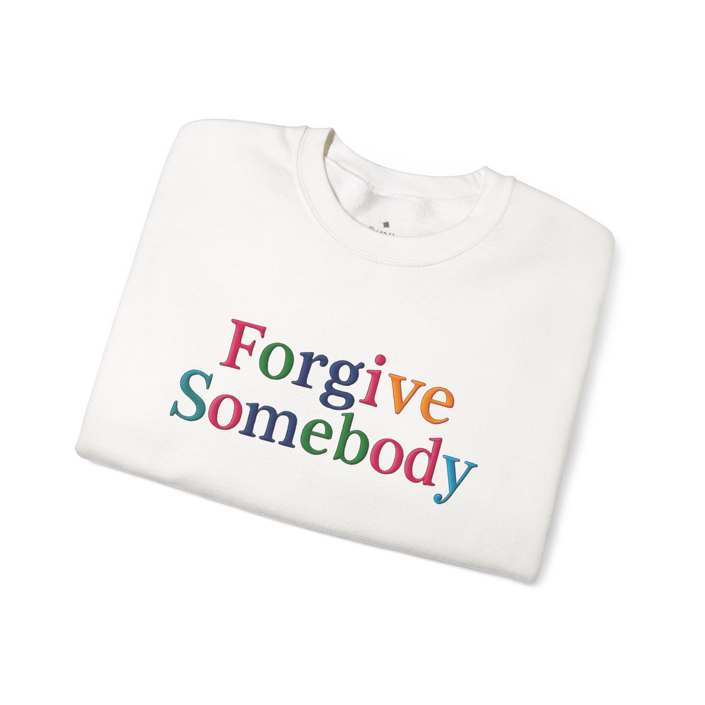 ✅ AU/NZ Forgive Somebody -Light Coloured-Unisex Crewneck Sweatshirt, Inspirational Gift, Cozy Casual wear, Thoughtful Message, Everyday Comfort, Perfect for Gifting