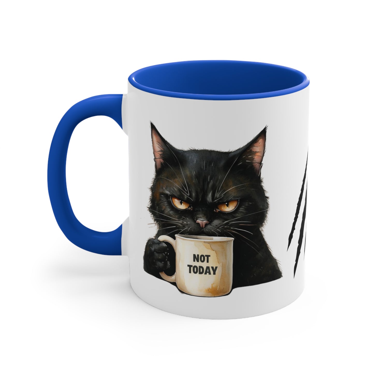 ✅ AU/NZ Colorful Accent Mugs, 11oz , Cats, Not Today