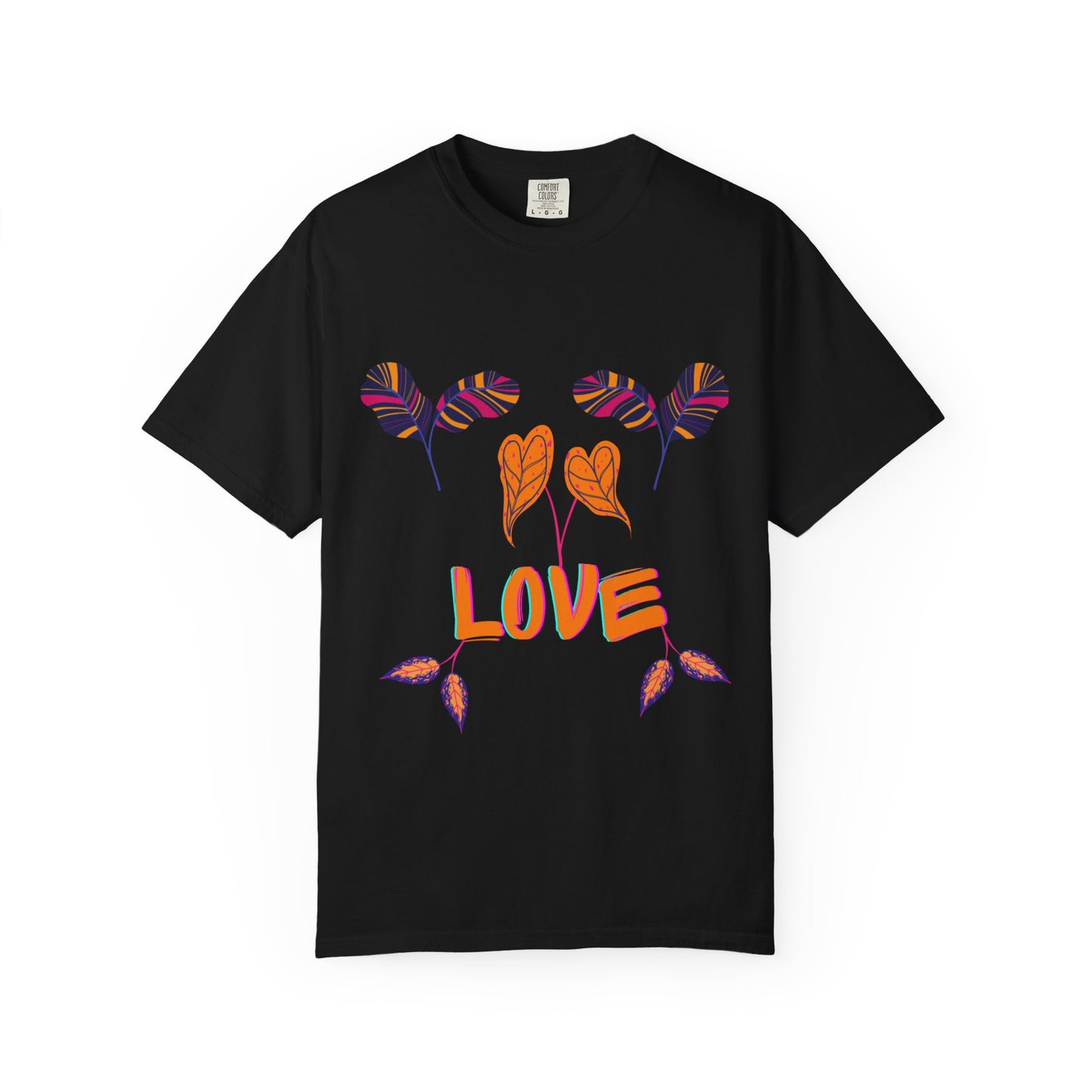 ✅ AU/NZ Love Flowers Unisex Garment-Dyed T-Shirt - Nature-Inspired Gift for All Occasions