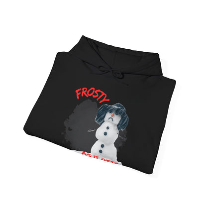 ✅ AU/NZ Frosty Fun Unisex Hooded Sweatshirt - Perfect for Winter Celebrations-Frosty with ATTITUDE!