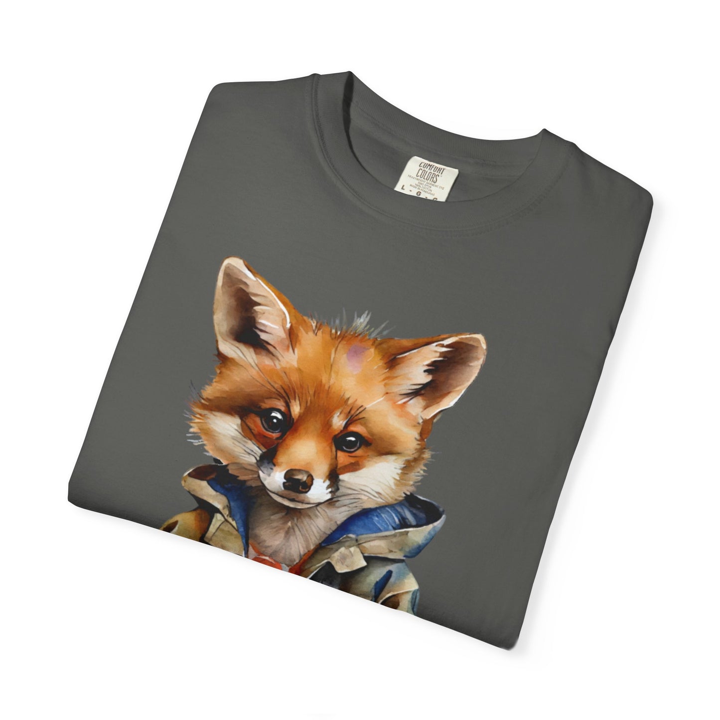 ✅  AU/NZ Clever Fox Unisex Garment-Dyed T-Shirt - Fun Animal Graphic Tee for Creative Souls