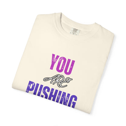 ✅ AU/NZ/Comfort Colours 1717, Unisex Garment-Dyed T-Shirt: "You Are Pushing My Patience" & "Back Off Antisocial" Graphic Tee