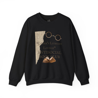 ✅ AU/NZ Literary Lounge Sweatshirt - Antisocial Book Club Style, Book Lovers!