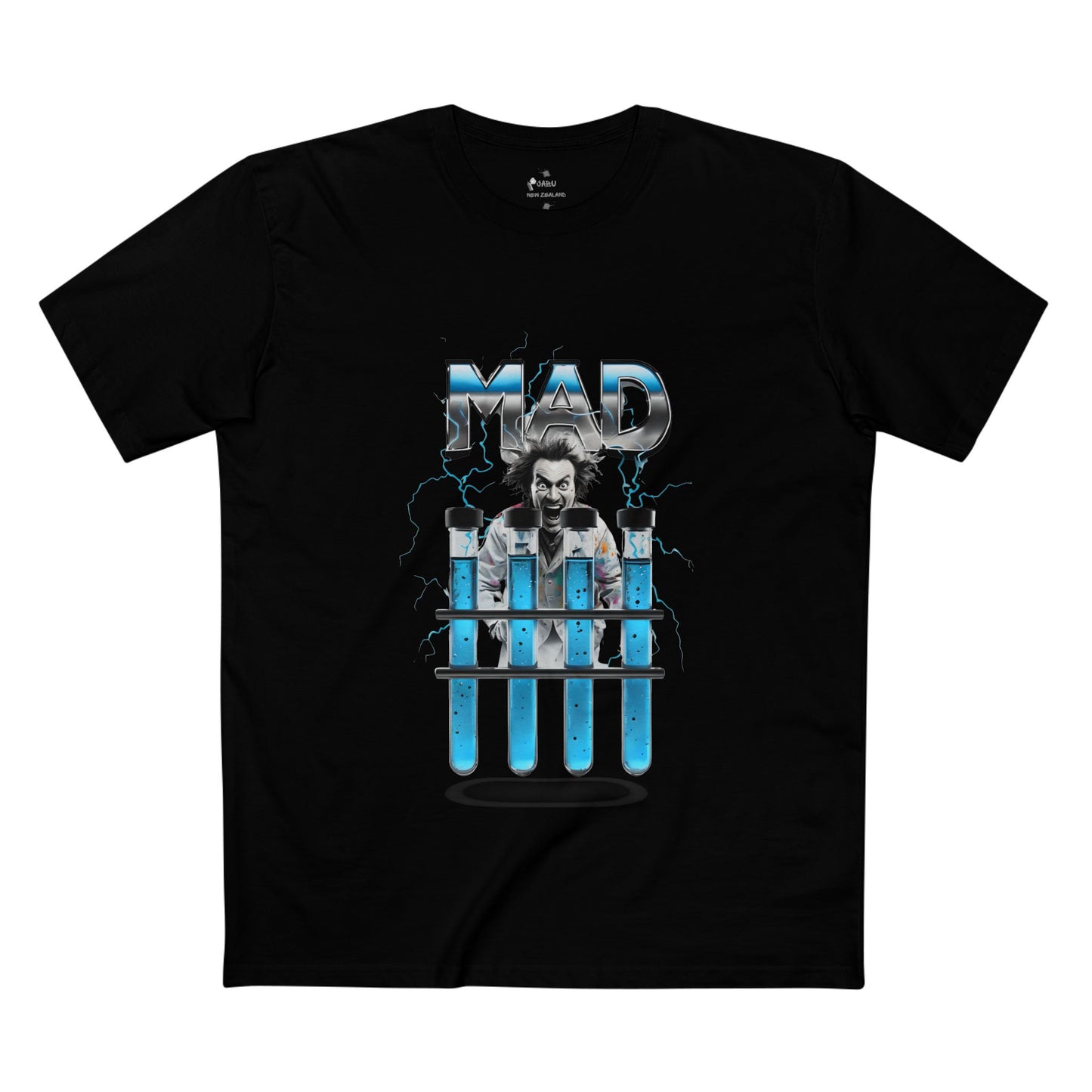 ✅ AU/NZ-As Colour 5001-MAD/TOXIC Graphic Tee, Science Shirt, Quirky Top, Fun Chemistry Apparel, Unisex Adult T-Shirt, MAD SCIENTIST!