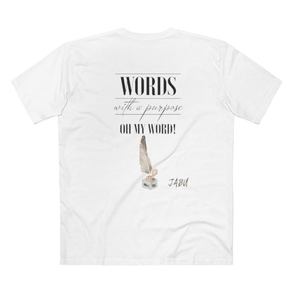 ✅ AU/NZInspirational Vocabulary Tee - 'Words with a Purpose' Graphic Shirt, Motivational Gift, Teacher's Appreciation, Casual Wear, Literary Lovers