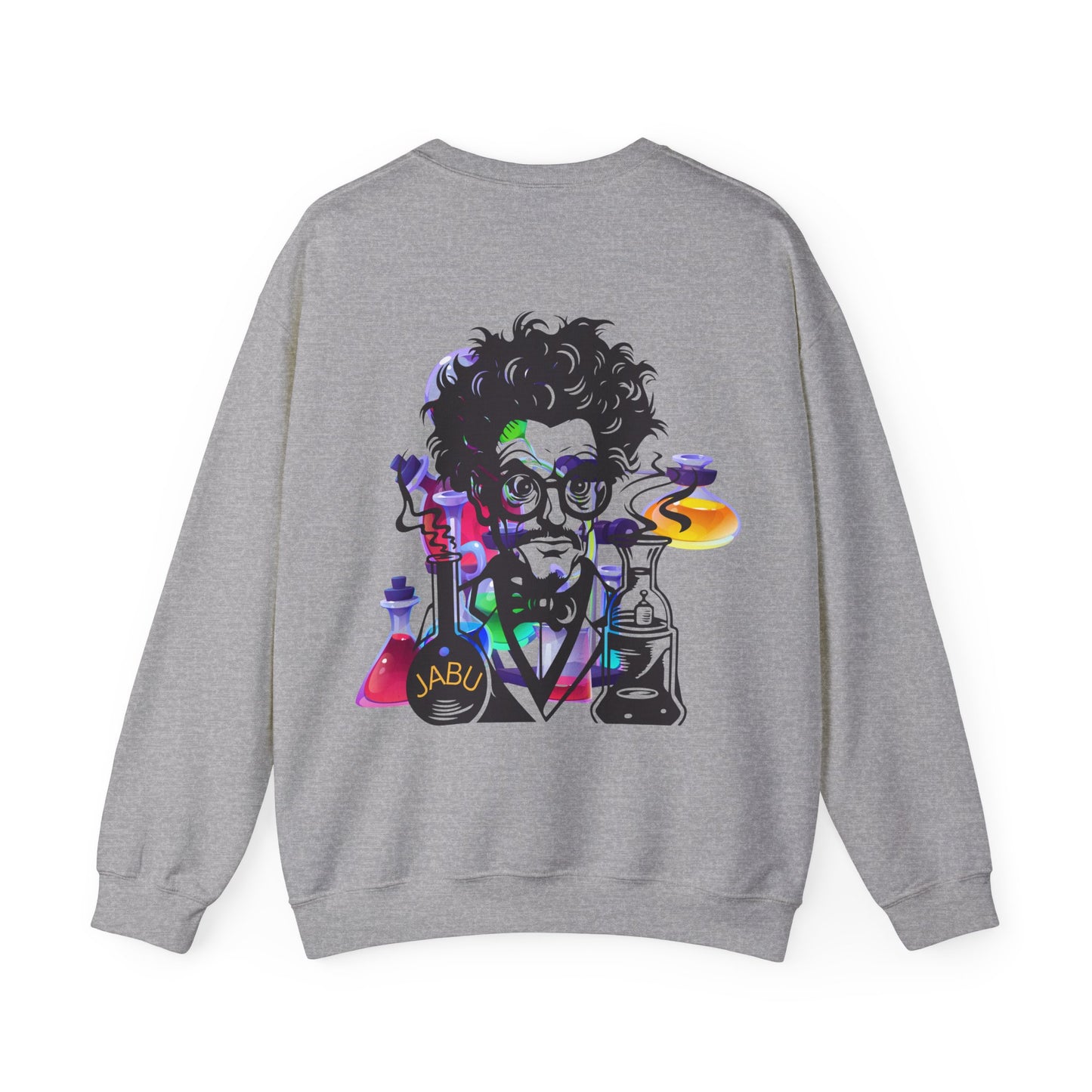 ✅ AU/NZ Mad Scientist Crewneck Sweatshirt – Unisex Heavy Blend™ with Colorful Lab Design MAD SCIENTIST