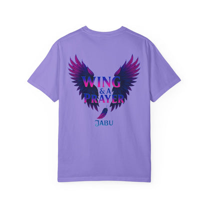 Wing and a Prayer Tee
Built for those who keep pushing, even when the odds aren’t in their favor. The bold neon wings carry that message of hope and drive — a look that’s all attitude, no limits.

JABU© • JustAboutBeingU®