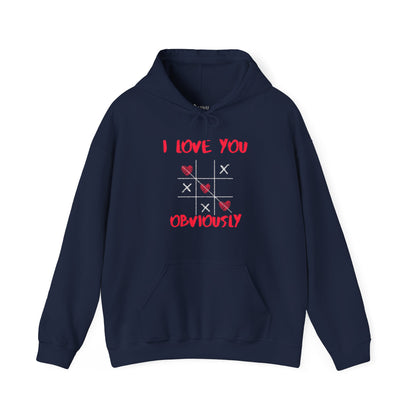 ✅ AU/NZ Casual Love Hoodie - I Love You Obviously | Hearts Win | Perfect Gift for Valentine's Day & Everyday Wear