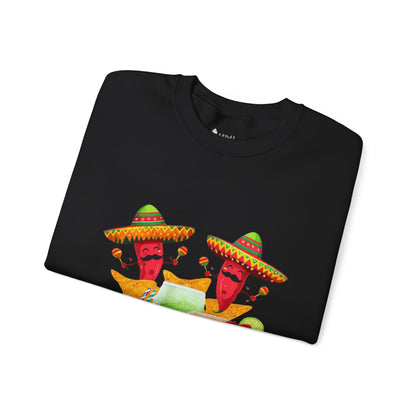 ✅  AU/NZ Fiesta Fun Crewneck Sweatshirt - Summery Vibes with Colorful Drinks and Nachos