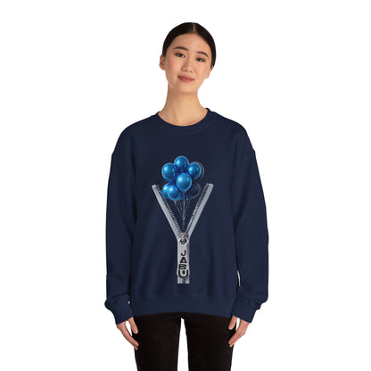 ✔️ AU/NZ Dreams & Celebration Unisex Crewneck Sweatshirt - Zip Design with Balloons