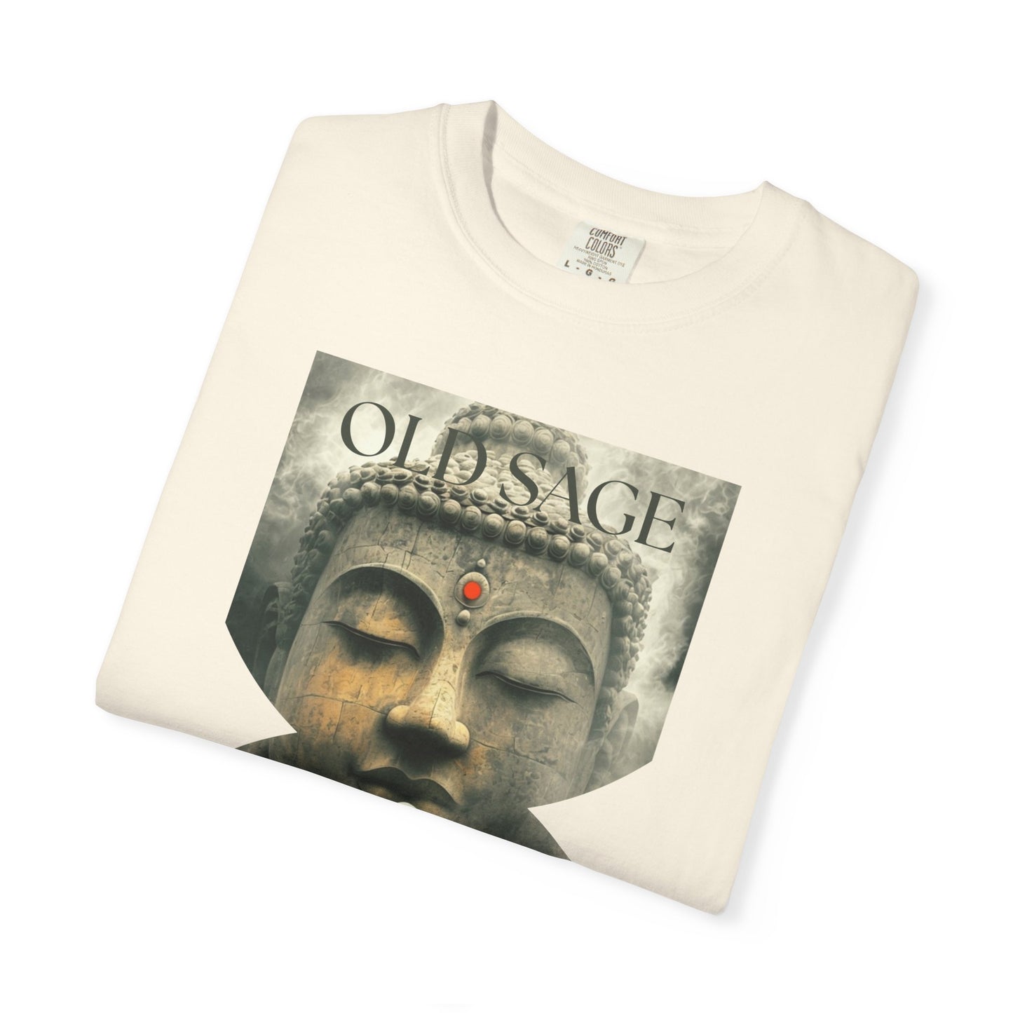 ✅ AU/NZ/Comfort Colours 1717, Old Sage Unisex Garment-Dyed T-shirt - Spiritual Art Wear for Mindfulness and Meditation-Old Sage