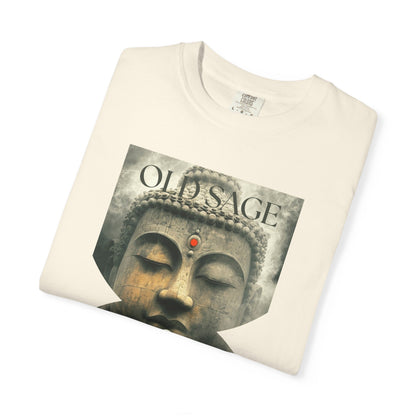 ✅ AU/NZ/Comfort Colours 1717, Old Sage Unisex Garment-Dyed T-shirt - Spiritual Art Wear for Mindfulness and Meditation-Old Sage