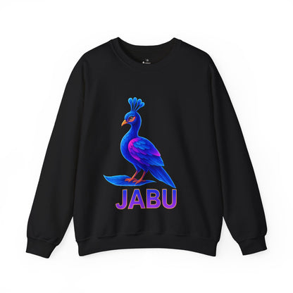 JABU Neon Electric Plume: Vibrant Peacock Glow Sweatshirt for NZ & AU Streetwear Lovers JABU© • JustAboutBeingU®