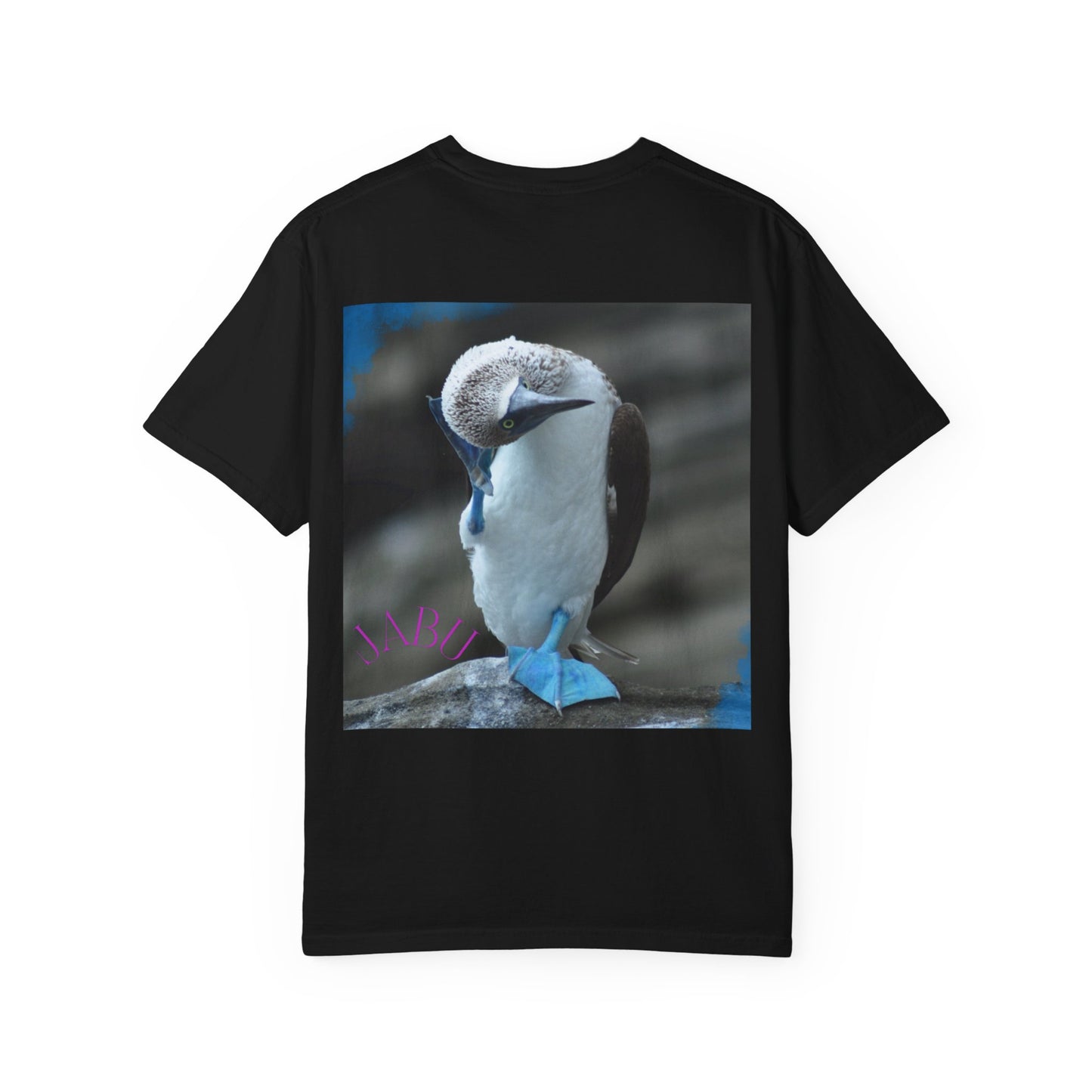✅ AU/NZ, Comfort Colours 1717, Funny Bird-Themed Unisex T-Shirt - "Strike a Pose" Cute Designs- Blue Feet POSE!