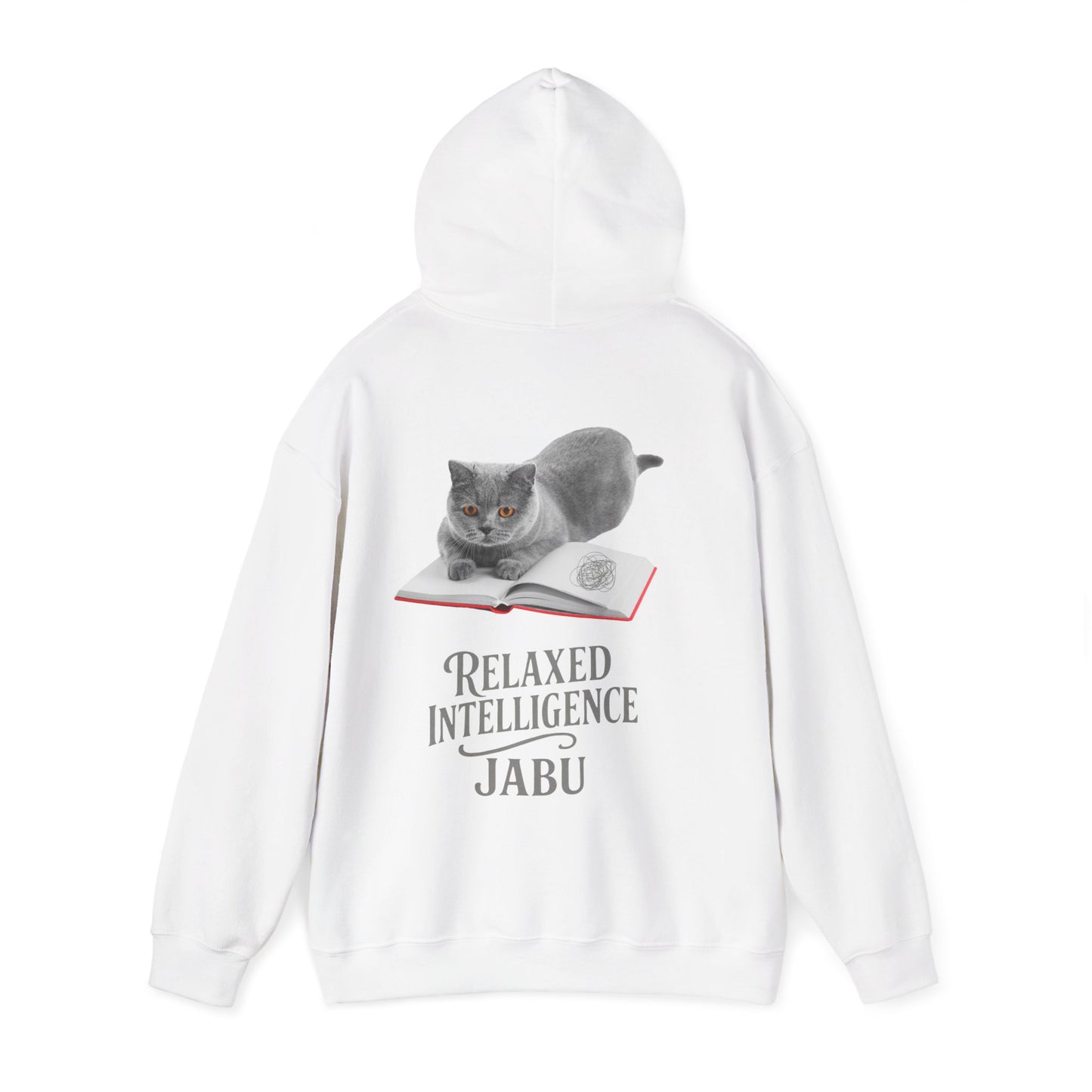 ✅ AU/NZ CATS RELAXED INTELLIGENCE ,Hoodie, Cozy Gift for Cat Lovers, Work from Home Apparel, Casual Wear, Relaxation, British Blue !!