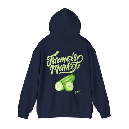 ✅ AU/NZ Farmer's Market Hoodie – Unisex Heavy Blend™ Sweatshirt with Pickle Design