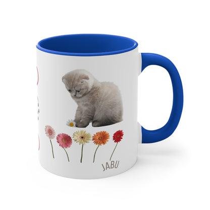 ✅ AU/NZ Cute Cat Mug, Adorable Floral Design, Coffee Mug for Cat Lovers, Gift for Birthdays or Special Occasions, Fun Mug, Pet Owner's Gift