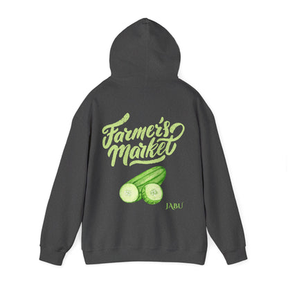 ✅ AU/NZ Farmer's Market Hoodie – Unisex Heavy Blend™ Sweatshirt with Pickle Design