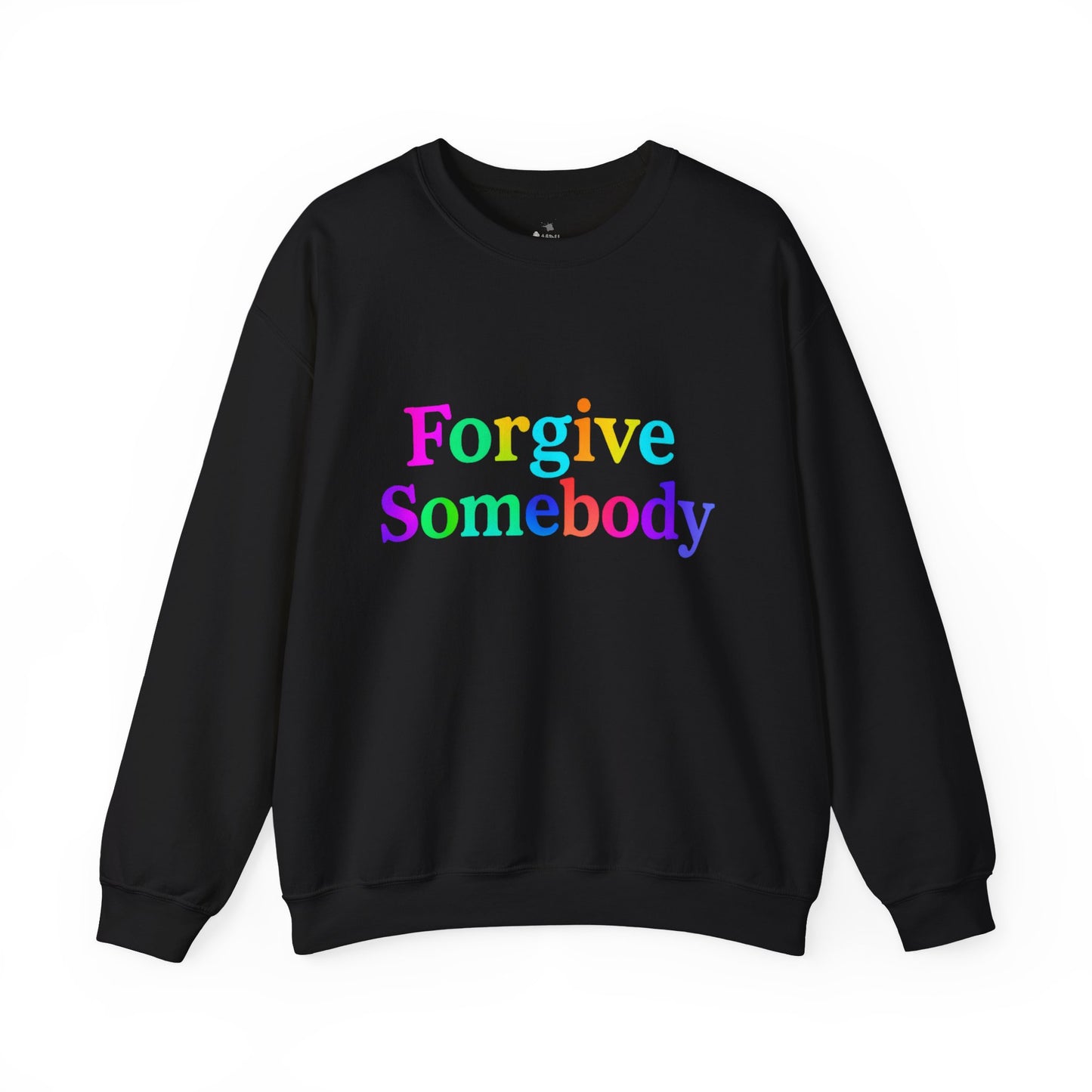 ✅ AU/NZ Colorful Forgive Somebody-Crewneck Sweatshirt, Inspirational Gift, Cozy Sweatshirt, Casual Wear, Unique Design