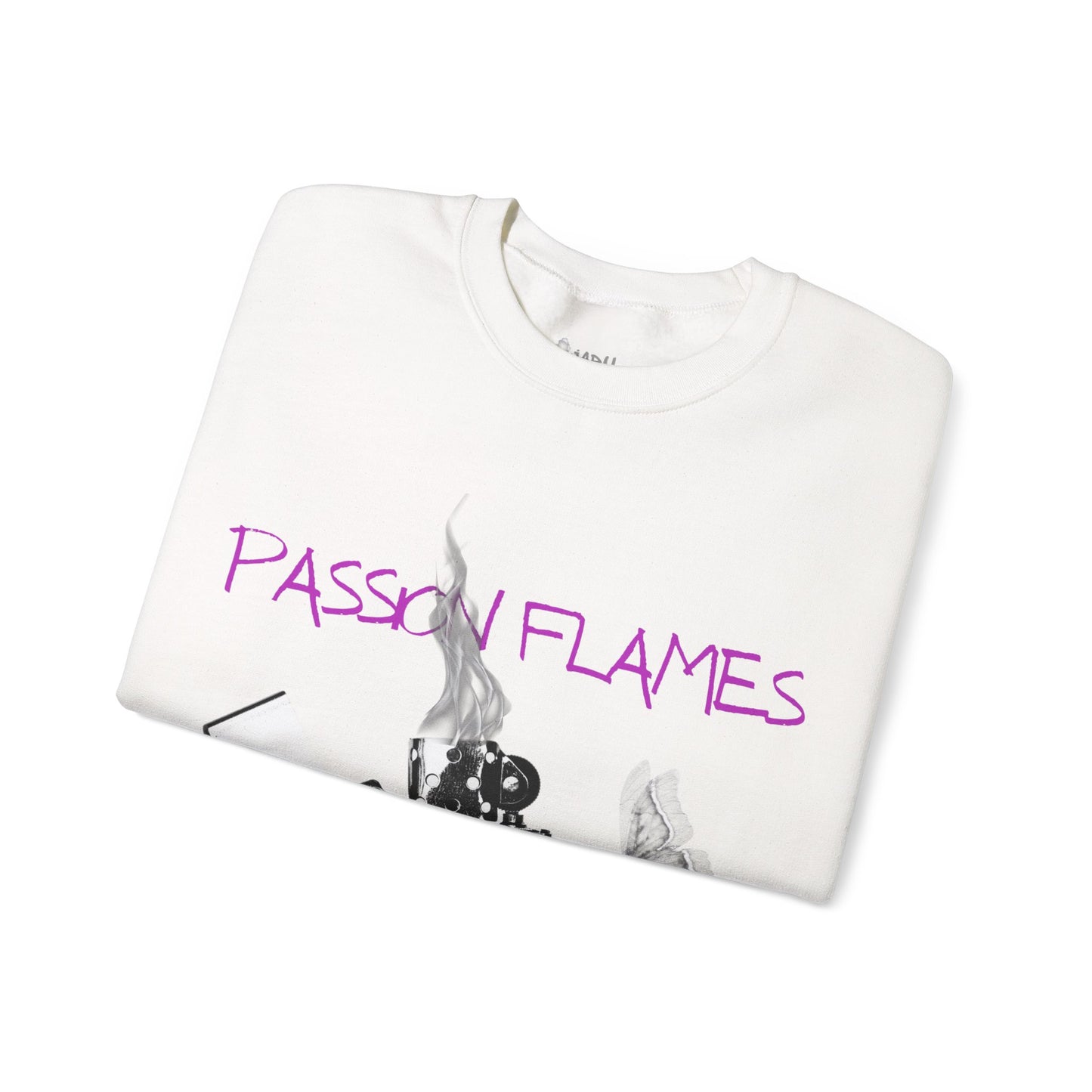 ✅  AU/NZ Passion Flames Graphic Crewneck Sweatshirt - Unisex Heavy Blend Passion