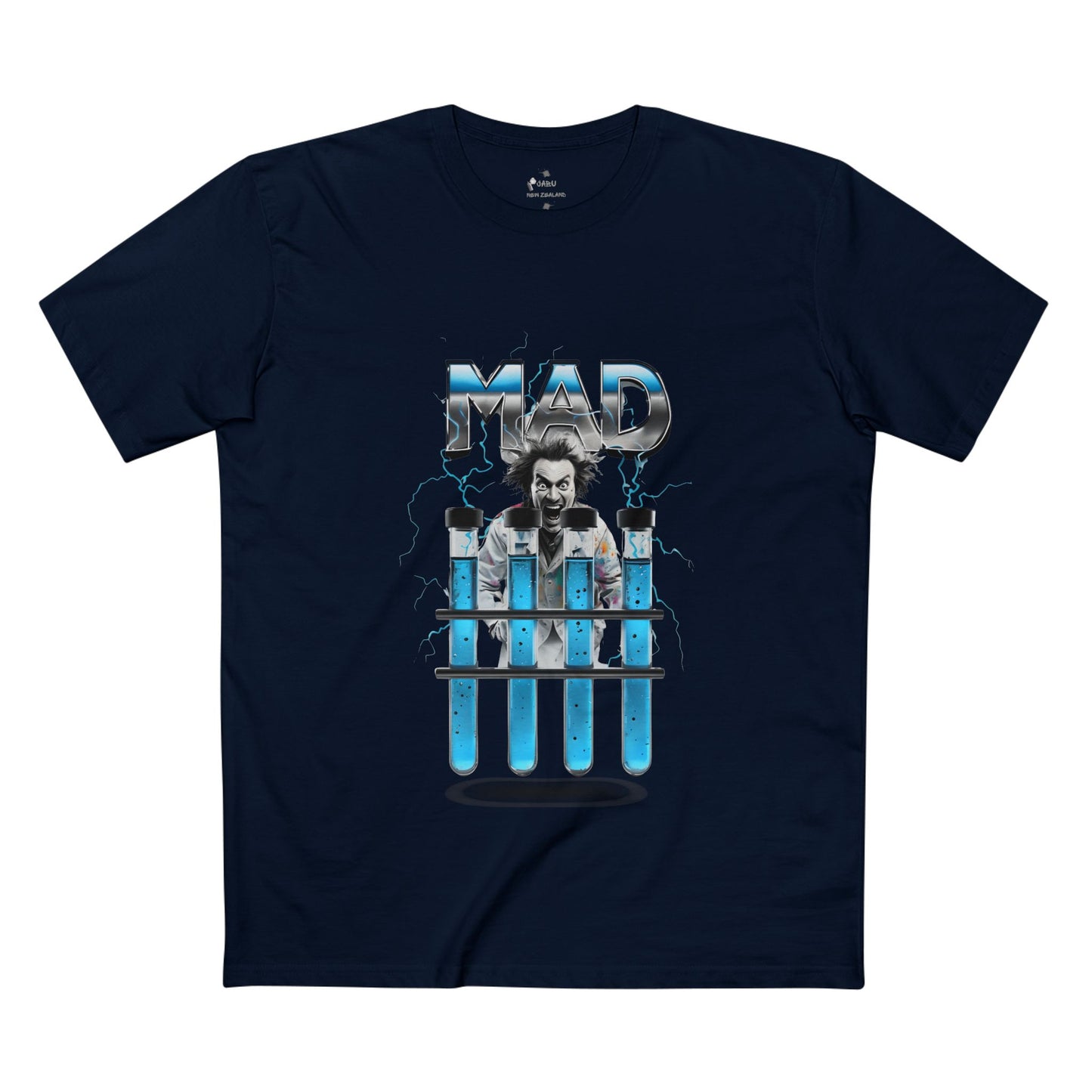 ✅ AU/NZ-As Colour 5001-MAD/TOXIC Graphic Tee, Science Shirt, Quirky Top, Fun Chemistry Apparel, Unisex Adult T-Shirt, MAD SCIENTIST!