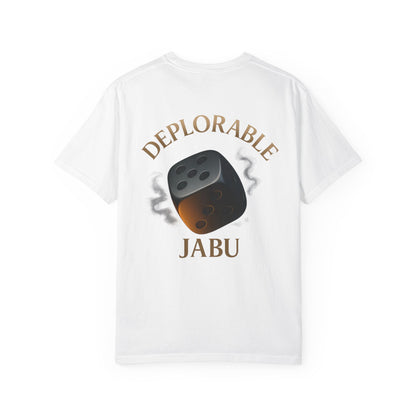 Adorable or Deplorable Dice Tee
Life’s a roll of the dice — some days you’re sweet, some days you’re savage. This design owns both sides. Smooth feel, bold print, and a playful edge that turns heads anywhere you go.

JABU© • JustAboutBeingU®